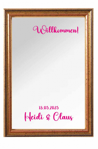 Spiegelschrift-Folien, 3 Zeilen