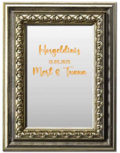 Spiegelschrift-Folien, 3 Zeilen