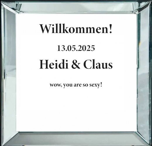Spiegelschrift-Folien, 4 Zeilen