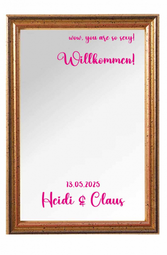 Spiegelschrift-Folien, 4 Zeilen