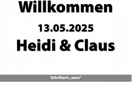 Folienschriften zum Aufkleben, 3 Zeilen