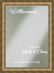 Spiegelschrift-Folien, 4 Zeilen